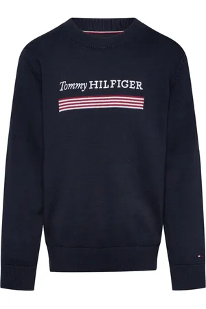 Tommy Hilfiger Monotype 1985 Reg Sweater Tops Sweatshirts & Hoodies Sweatshirts Navy