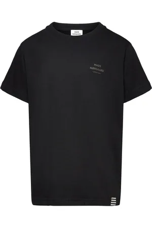 Mads Norgaard Printed Tee Thorlino Tee Tops T-Kortærmet Skjorte Black