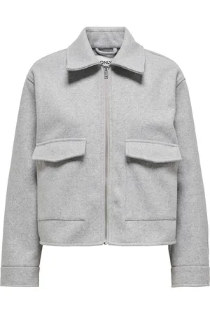 ONLY Onlnancy Life Cargo Jacket Cs Otw Outerwear Jackets Light-summer Jacket Grey
