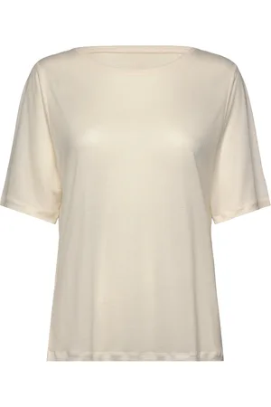 Mads Norgaard Tence Morty Tee Tops T-shirts & Tops Short-sleeved Cream