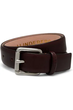 J Lindeberg Bill Leather Belt Accessories Belts Classic Belts Brown