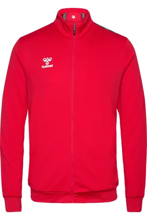 Hummel Hmlauthentic Pl Zip Jacket Sport Sport Clothing Sport Outerwear Sport Jackets Sport Training Jackets Red