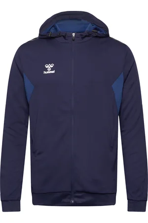 Hummel Hmlauthentic Pl Zip Hoodie Sport Men Sport Clothing Sport Sweatshirts & Hoodies Sport Hoodies Navy