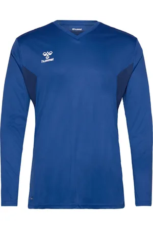 Hummel Hmlauthentic Pl Jersey L/S Sport Men Sport Clothing Sport Tops Sport Long Sleeved Tops Blue