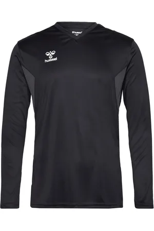 Hummel Hmlauthentic Pl Jersey L/S Sport Men Sport Clothing Sport Tops Sport Long Sleeved Tops Black