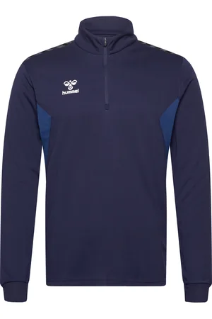 Hummel Hmlauthentic Half Zip Sweat Sport Men Sport Clothing Sport Sweatshirts & Hoodies Sport Sweatshirts Navy