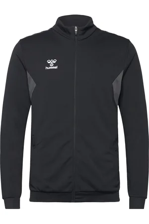 Hummel Hmlauthentic Pl Zip Jacket Sport Sport Clothing Sport Outerwear Sport Jackets Sport Training Jackets Black