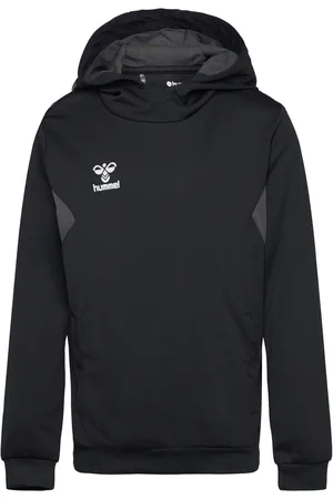 Hummel Hmlauthentic Pl Hoodie Kids Tops Sweatshirts & Hoodies Hoodies Black