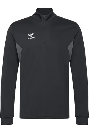 Hummel Hmlauthentic Half Zip Sweat Sport Men Sport Clothing Sport Sweatshirts & Hoodies Sport Sweatshirts Black