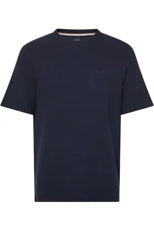 HUGO BOSS Rib T-Shirt Tops T-Kortærmet Skjorte Navy