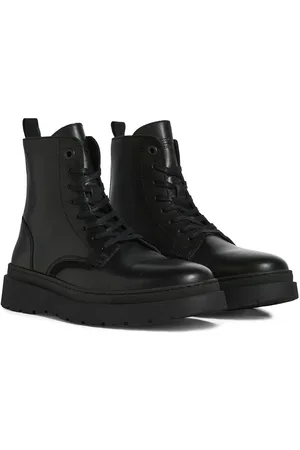 JACK & JONES Jfwadam Leather Boot Snørestøvler Black Jack & J S