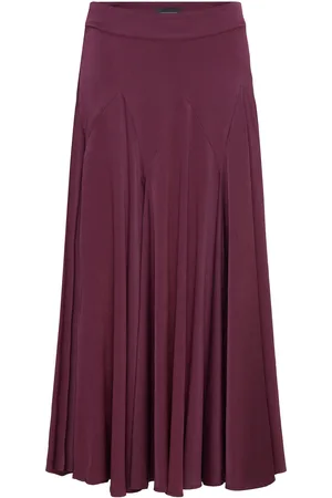 Copenhagen Muse Cmvianna-Skirt Skirts Maxi Skirts Burgundy
