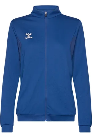 Hummel Hmlauthentic Pl Zip Jacket Woman Sport Women Sport Clothing Sport Outerwear Sport Jackets Sport Training Jackets Blue
