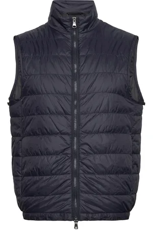 Oscar Jacobson Padded Liner Vest Designers Vests Navy