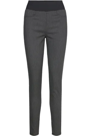 Freequent Fqshantal-Pants Bottoms Trousers Slim Fit Trousers Grey