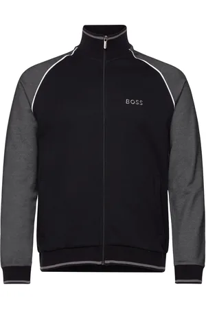 HUGO BOSS Tracksuit Jacket Tops Sweatshirts & Hoodies Sweatshirts Black