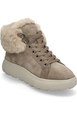 Geox D Spherica Ec4.1 A High-top Sneakers Beige