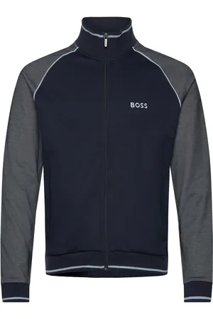 HUGO BOSS Tracksuit Jacket Tops Sweatshirts & Hoodies Sweatshirts Navy