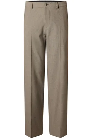 SELECTED Slh220-Loose Robert Flex Pant Bottoms Trousers Casual Beige