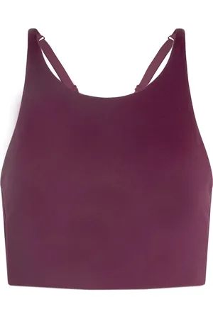 GIRLFRIEND COLLECTIVE Topanga Bra, Cross-Back Sport Women Sport Clothing Sport Bras - All Purple