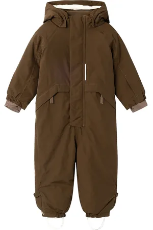 Lil Atelier Nmnlastorm Snowsuit Fo Lil Outerwear Coveralls Snow-ski Coveralls & Sets Brown