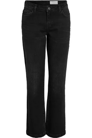 Noisy May Nmnila Lw Wide Jeans Az423Bl Noos Bottoms Jeans Wide Black