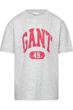 GANT 49 Arch Relaxed T-Shirt Tops T-Kortærmet Skjorte Grey