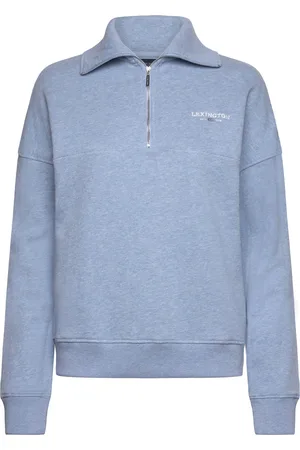 Lexington Half-Zip Logo Sweatshirt Tops Sweatshirts & Hoodies Sweatshirts Blue