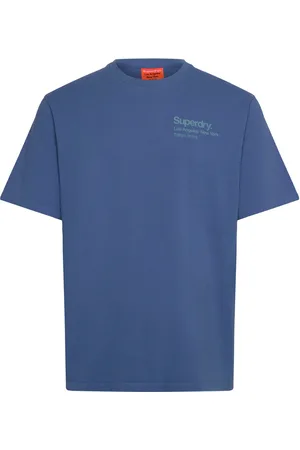 Superdry Core Logo City T Shirt Tops T-Kortærmet Skjorte Blue