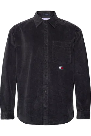 Tommy Hilfiger Tjm Rlx Chunky Cord Shirt Tops Shirts Corduroy Shirts Black