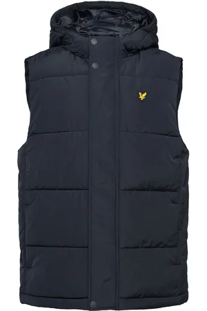 Lyle & Scott Padded Hooded Gilet Foret Vest Black
