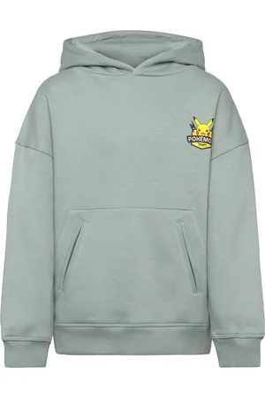 MANGO Pokemon Sweatshirt Tops Sweatshirts & Hoodies Hoodies Green
