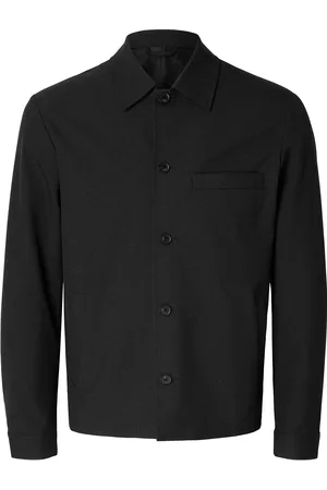 SELECTED Slhreg-Robert Overshirt Noos Tops Shirts Casual Black
