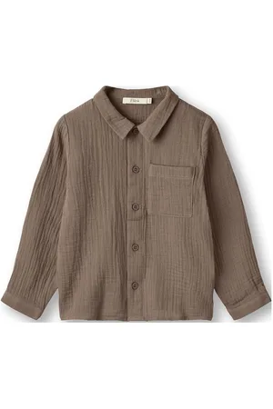 Fliink Elmo Ls Shirt Tops Shirts Long-sleeved Shirts Brown