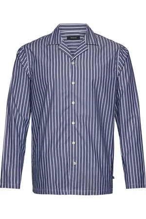 Matinique Maemerson Pj Long Tops Shirts Striped Shirts Navy