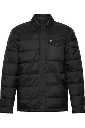 Lyle & Scott Wadded Collared Jacket Foret Jakke Black