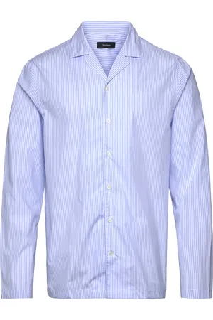 Matinique Maemerson Pj Long Tops Shirts Striped Shirts Blue