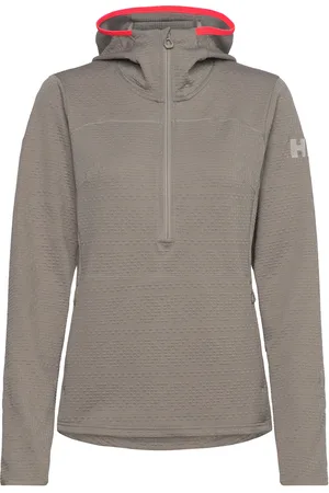 Helly Hansen W Powderqueen Midlayer Sport Women Sport Clothing Sport Sweatshirts & Hoodies Sport Hoodies Grey