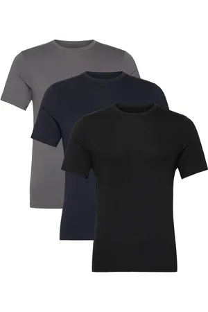 HUGO BOSS Tshirt Rn 3P Bamboo Tops T-Kortærmet Skjorte Black