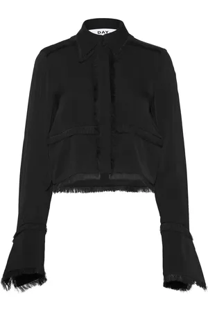 DAY Birger et Mikkelsen Emmie - Matte Crepe Designers Shirts Long-sleeved Black
