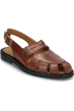 ANGULUS Sandals - Flat - Closed Toe - Op Flade Sandaler Brown