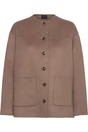 Lexington Double Faced Wool Blend Jacket Uldjakke Jakke Brown