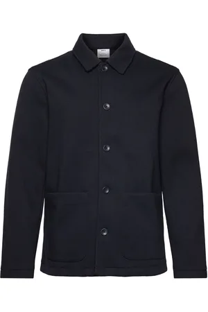 MANGO Regular-Fit Overshirt With Pocket Tops Overshirts Navy