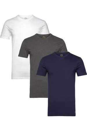 Ralph Lauren Slim Crewneck 3-Pack Tops T-Kortærmet Skjorte Multi/patterned
