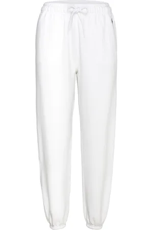 Ralph Lauren Fleece Athletic Pant Bottoms Sweatpants White