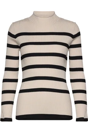 Freequent Fqmandy-Pullover Tops Knitwear Jumpers Beige