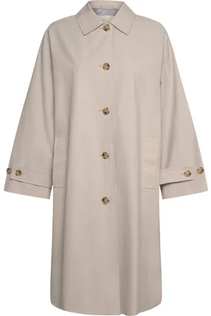 GANT Relaxed Car Coat Trenchcoat Frakke Cream