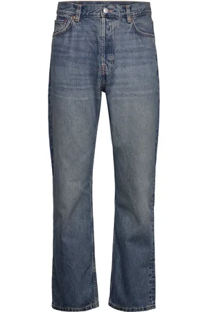 Weekday Space Relaxed Straight Jeans Bottoms Jeans Regular Blue