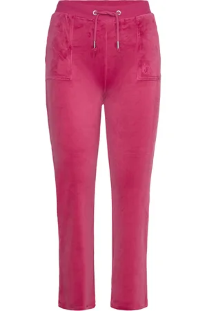 Juicy Couture Tonal Wide Leg Jogger Bottoms Sweatpants Pink