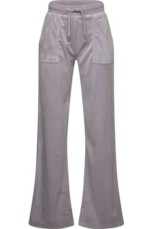 Juicy Couture Jc Diamante Wide Leg Jogger Bottoms Sweatpants Grey